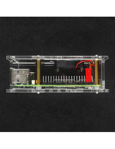 Caja Acrílica Transparente con Ventilador para Raspberry Pi 5
