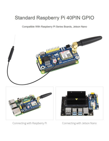HAT GSM GPRS Bluetooth XYG para Raspberry Pi SIM800C