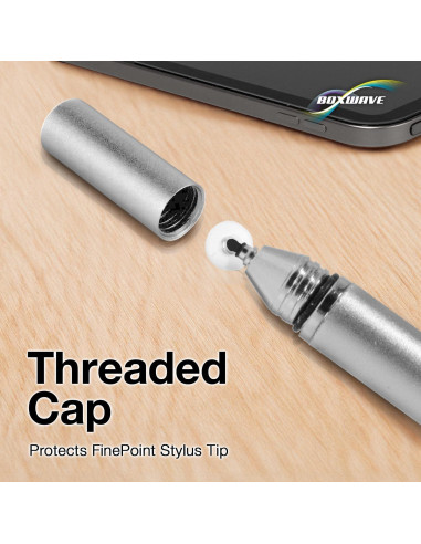 Bolígrafo Stylus BoxWave Capacitivo FineTouch 12.7 cm Plata