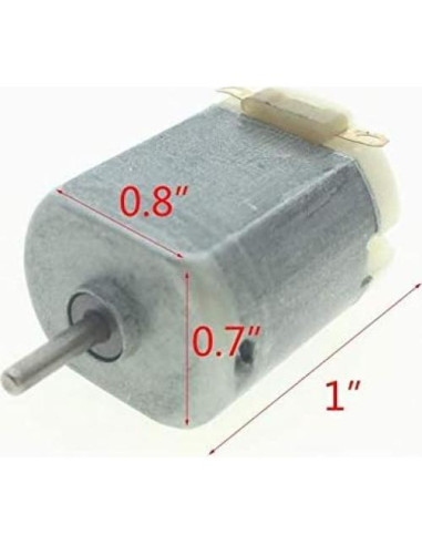 Motor Eléctrico Mini YXQ 6000RPM 3Pcs DC 3-12V Eje 2mm