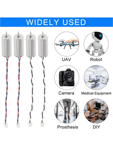 4 Motores Sin Núcleo 615 ALMOCN 15mm 19000KV para Drones 4 Motores Sin Núcleo 615 ALMOCN 15mm 19000KV para Drones