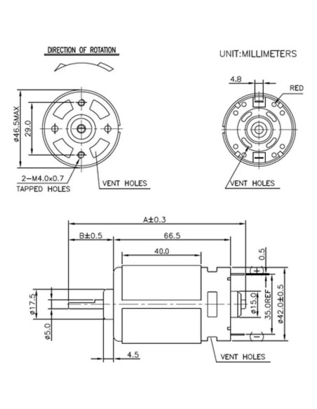 Motor DC 775 12V-24V 10000-20000 RPM Pulyyds Motor DC 775 12V-24V 10000-20000 RPM Pulyyds