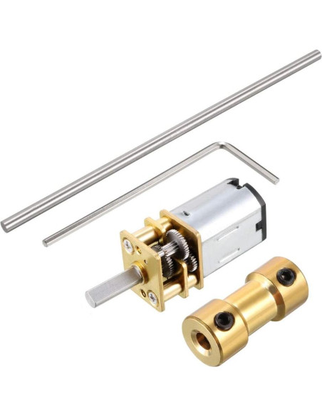 Motor de engranaje N20 12V 1000RPM uxcell eje largo 100x3mm Motor de engranaje N20 12V 1000RPM uxcell eje largo 100x3mm