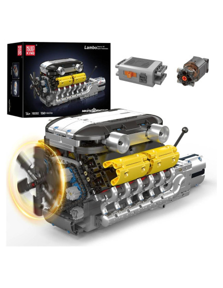 Mould King Motor V12 Funcional 1260 Piezas Juguete STEM Mould King Motor V12 Funcional 1260 Piezas Juguete STEM