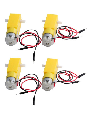 Motor de Caja de Engranajes DC TT Stemedu 3-6V 200RPM 4PCS