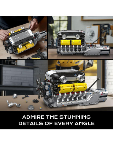 Mould King Motor V12 Funcional 1260 Piezas Juguete STEM