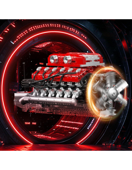 Kit de Construcción Motor V12 Mould King 3472 Piezas Kit de Construcción Motor V12 Mould King 3472 Piezas