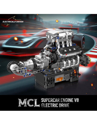 Mould King Motor V8 737 Piezas Juguete de Construcción STEM