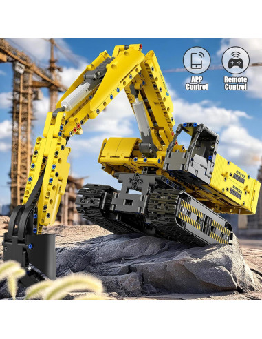 Excavadora RC Mould King 15061 1120PCS Control Remoto