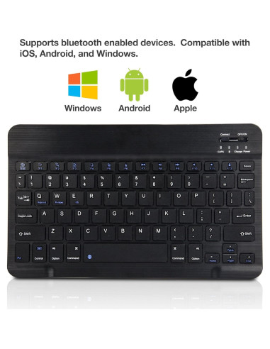 Teclado Bluetooth BoxWave SlimKeys para Motorola Edge 60 Stylus