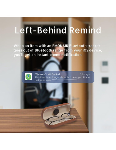 Localizador Bluetooth EMONAIR Dot 2Pack - Rastreador de Llaves y Equipaje