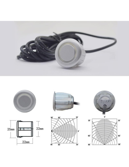 Sistema Parktronic NY-006-008 con 8 Sensores y Pantalla LCD Sistema Parktronic NY-006-008 con 8 Sensores y Pantalla LCD