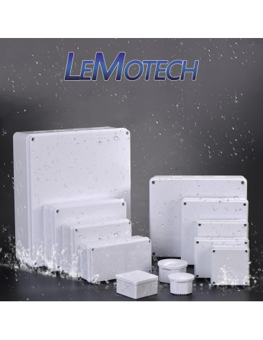 Caja de Conexiones LeMotech IP55 Resistente al Agua 74x44mm