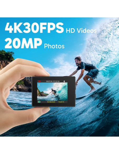 Cámara de Acción AKASO EK7000 4K 20MP WiFi EIS Resistente al Agua Cámara de Acción AKASO EK7000 4K 20MP WiFi EIS Resistente al Agua