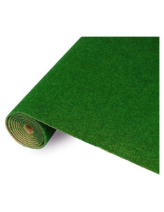 Alfombra de Césped Artificial NWFashion 33x100cm Verde Oscuro