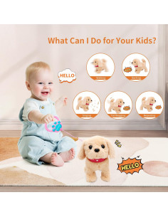 Juguete Interactivo Perro Caminante AIBUY Golden Retriever 2