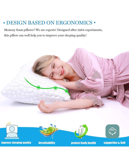 Almohada Enfriadora Ajustable SUPA MODERN Espuma Viscoelástica Almohada Enfriadora Ajustable SUPA MODERN Espuma Viscoelástica