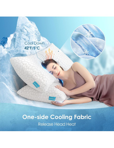 Almohada Enfriadora Ajustable SUPA MODERN Espuma Viscoelástica