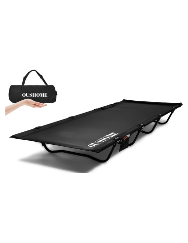 Cama de Camping Plegable Oushome Ultraligera 159kg Negro