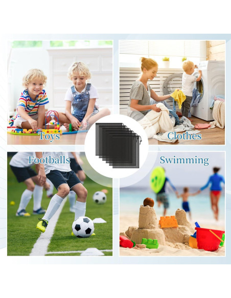 6 Bolsas de Malla con Cierre COIDEA 35x43 cm para Gimnasio 6 Bolsas de Malla con Cierre COIDEA 35x43 cm para Gimnasio