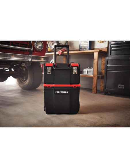 Caja de Herramientas Rodante 3-en-1 CRAFTSMAN 19" Plástico Rojo Caja de Herramientas Rodante 3-en-1 CRAFTSMAN 19" Plástico Rojo