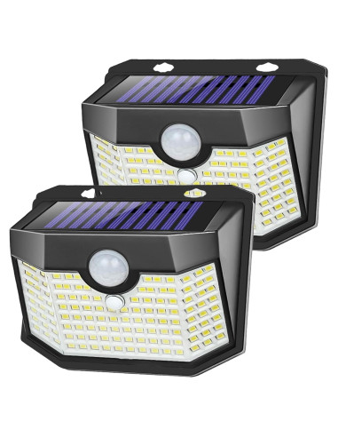 Aootek Luz Solar con Sensor de Movimiento 2 Pzs IP65