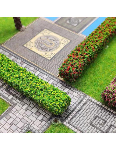 Woohome 7 Tiras Arbustos Miniatura Coloridos para Paisaje DIY