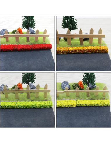 Woohome 7 Tiras Arbustos Miniatura Coloridos para Paisaje DIY