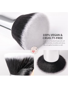 Brocha de Maquillaje DUcare Kabuki Profesional Negra 4 cm 2