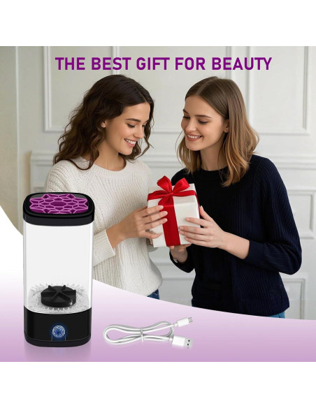 Limpiador Eléctrico de Brochas de Maquillaje Lmuwecno - Negro Limpiador Eléctrico de Brochas de Maquillaje Lmuwecno - Negro
