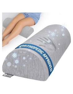 Almohada Media Luna Grande 5 ESTRELLAS UNIDAS Gris Refrigerante