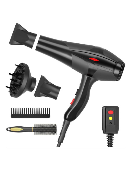 Secador de Pelo Profesional Conhaze 2400W Iónico con Difusor Secador de Pelo Profesional Conhaze 2400W Iónico con Difusor