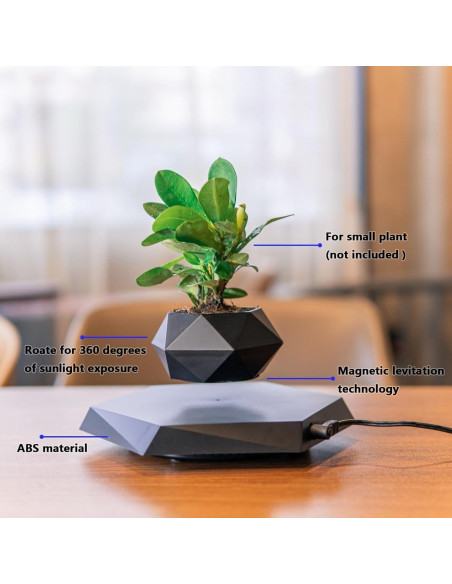 Maceta Flotante Magnética LMingKun para Plantas - Negro Maceta Flotante Magnética LMingKun para Plantas - Negro