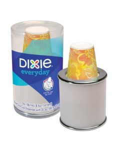 Dispensador de Tazas Dixie Dual 3 y 5 oz con 20 Tazas