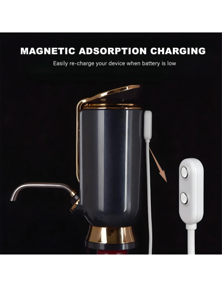 Aerador de Vino Eléctrico LINKSTYLE Triovino 3 en 1 Oro Aerador de Vino Eléctrico LINKSTYLE Triovino 3 en 1 Oro