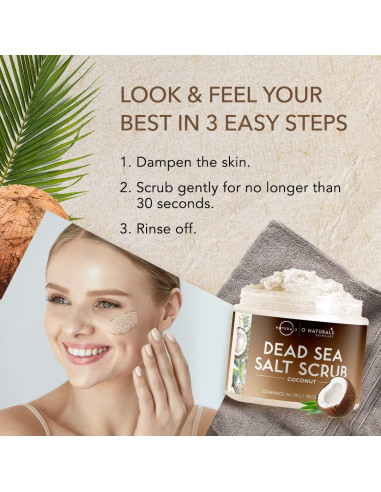 Exfoliante Profundo O Naturals Coco y Sal del Mar Muerto 510g
