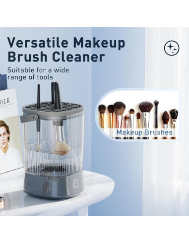 Limpiador Eléctrico de Brochas de Maquillaje Azang 9000 RPM IP65