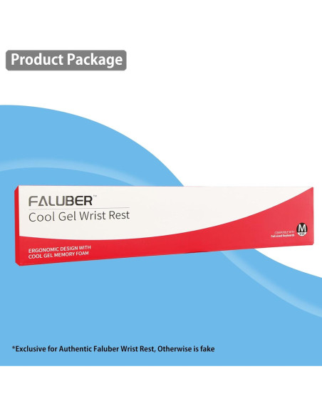 Reposamuñecas Ergonómico Faluber para Teclado TKL 36.3x8.9cm Reposamuñecas Ergonómico Faluber para Teclado TKL 36.3x8.9cm