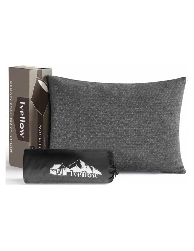 Almohada de Viaje Ivellow Modelo Compacta 44.96x35.05cm Gris
