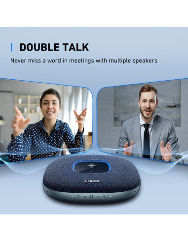Altavoz Bluetooth Anker PowerConf S3, 6 Micrófonos, 24H Llamadas