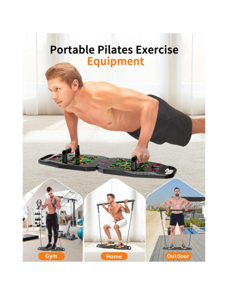 Tabla de Flexiones Bbtops 25 en 1 Plegable para Gimnasio Tabla de Flexiones Bbtops 25 en 1 Plegable para Gimnasio