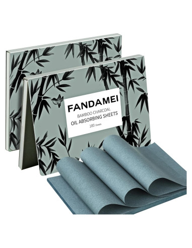 Hojas Absorbentes de Aceite FANDAMEI - 200 Unidades para Piel Grasa