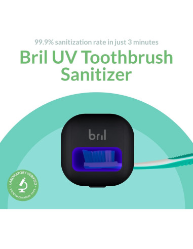 Desinfectante de Cepillos de Dientes UV-C Bril, Portátil y Recargable