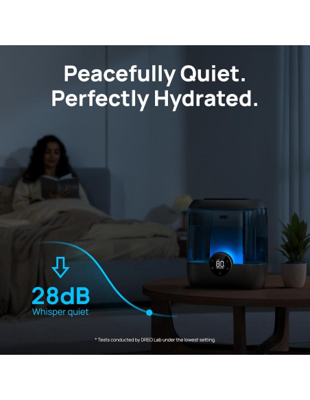 Humidificador Dreo HM524 6L Ultrasonido Silencioso Negro Humidificador Dreo HM524 6L Ultrasonido Silencioso Negro