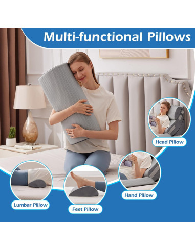 Juego de 6 Almohadas Ortopédicas Ahpmeoa en Cuña para Alivio