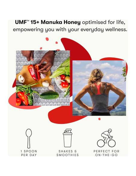 Miel Cruda de Manuka UMF 15+ New Zealand Honey Co. 248g Miel Cruda de Manuka UMF 15+ New Zealand Honey Co. 248g
