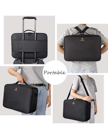 Estuche de Maquillaje Grande TC0352-TM Negro Impermeable Estuche de Maquillaje Grande TC0352-TM Negro Impermeable