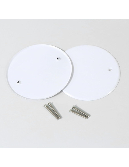 4 Placas de Cubierta de Techo Qlvily 12.7 cm Redondas Metal 4 Placas de Cubierta de Techo Qlvily 12.7 cm Redondas Metal