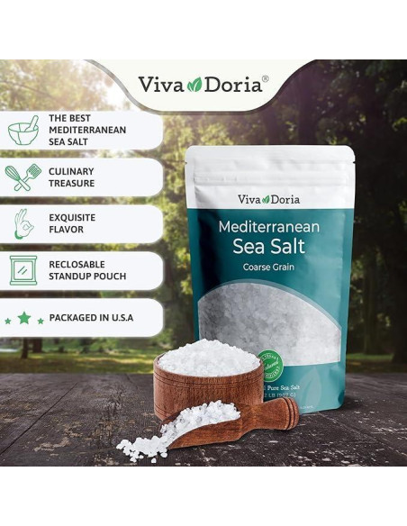 Set Sal Marina Mediterránea 907 g y Pimienta Negra 340 g Viva Doria Set Sal Marina Mediterránea 907 g y Pimienta Negra 340 g Viva Doria