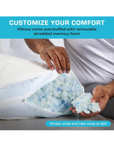 Almohadas Xtreme Comforts 2-Pack Espuma Viscoelástica Ajustables